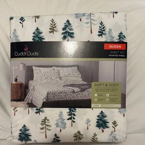 Cuddl Duds Forest Print Sheet Set - Queen
